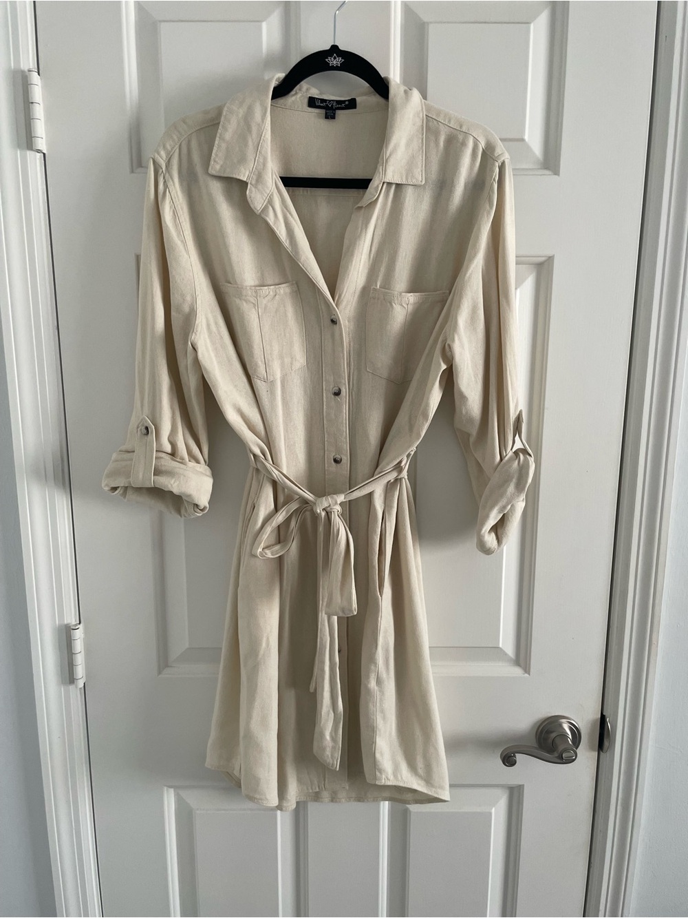 Velvet Heart Cream Button-Front Shirt